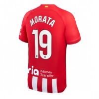 Dres Atletico Madrid Alvaro Morata #19 Domáci 2023-24 Krátky Rukáv